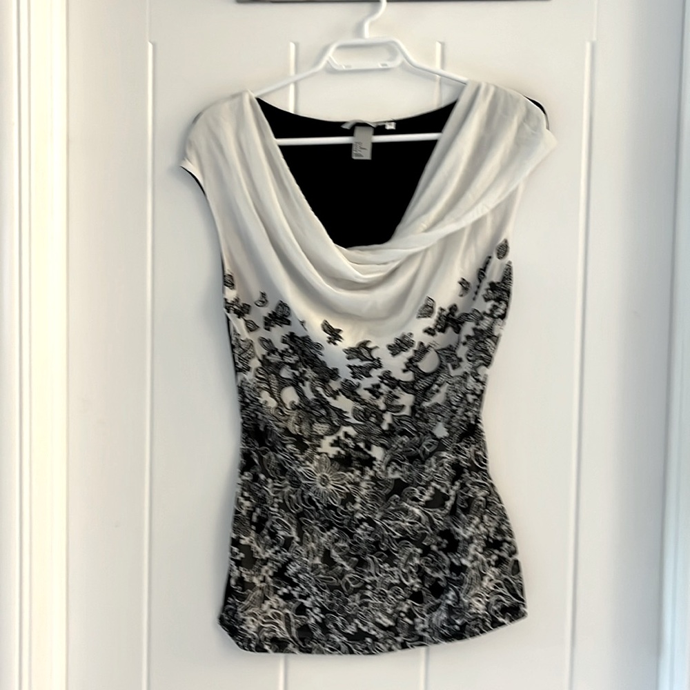 H&M rouched blouse